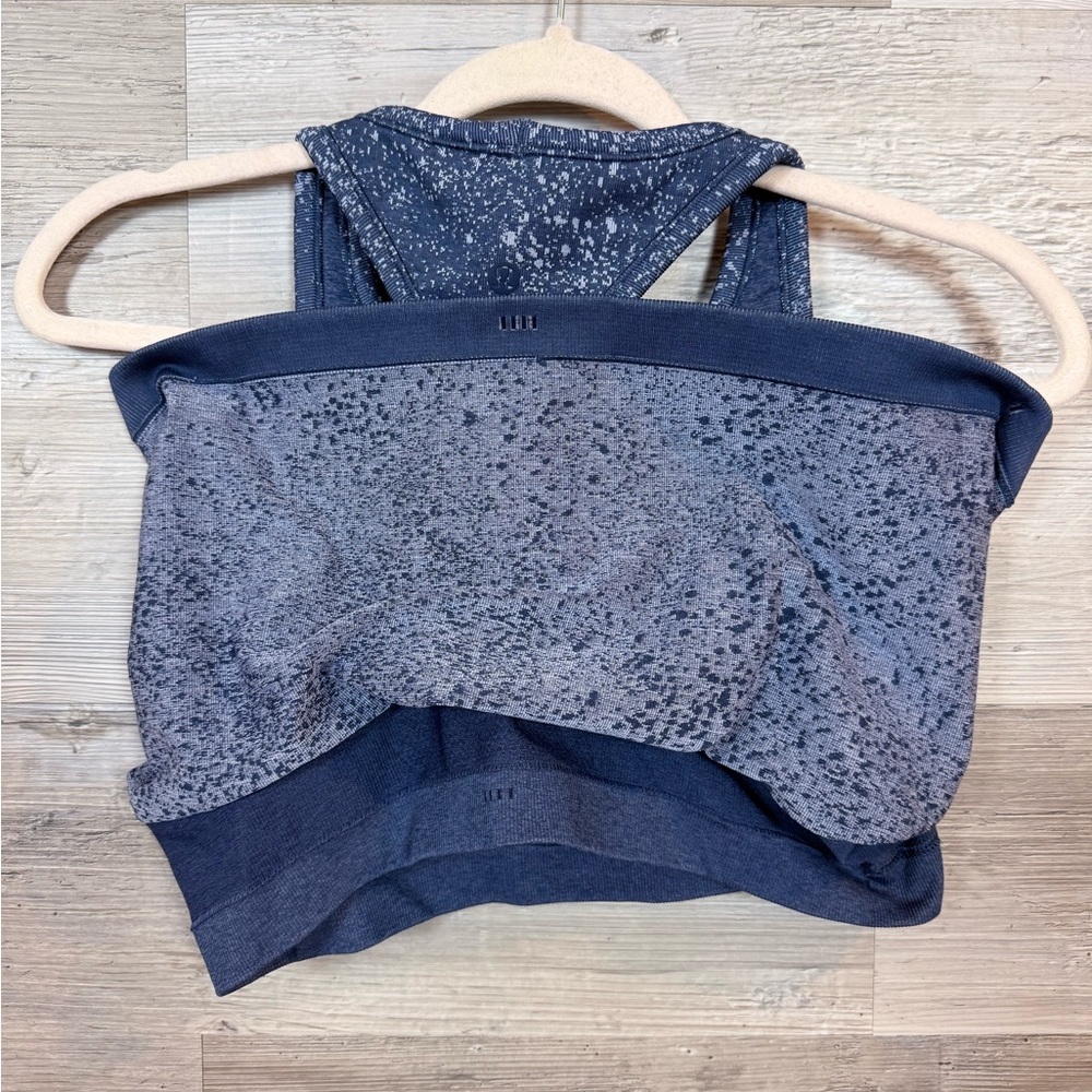 Lululemon Ebb to Street Tank Top *Size 10 *Blue Speckled Space Dye - Picture 4 of 5